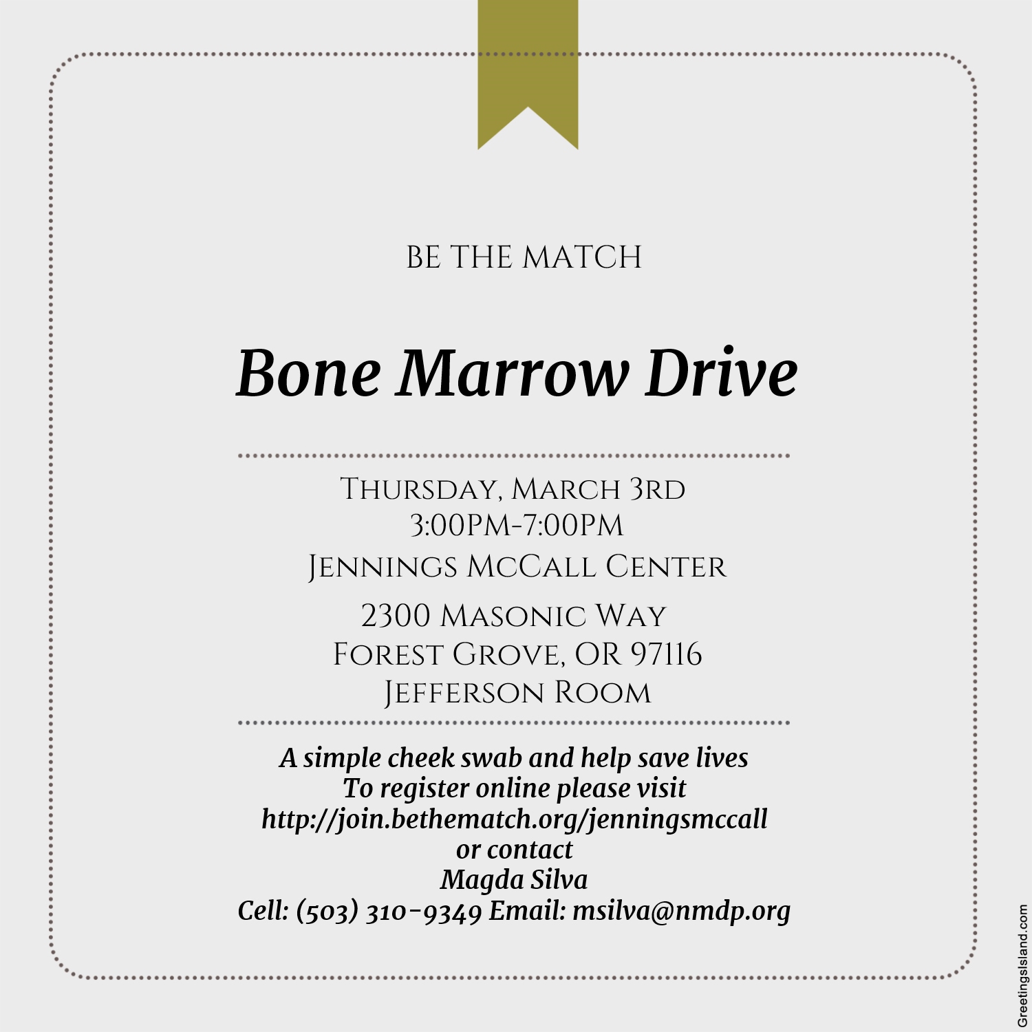 Bone Marrow Drive